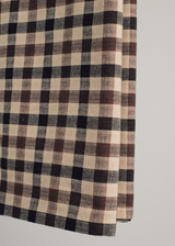 Mansoor Men Samping - Plaid Beige