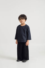 Jalenan Boys Top - Plaid Dark Blue