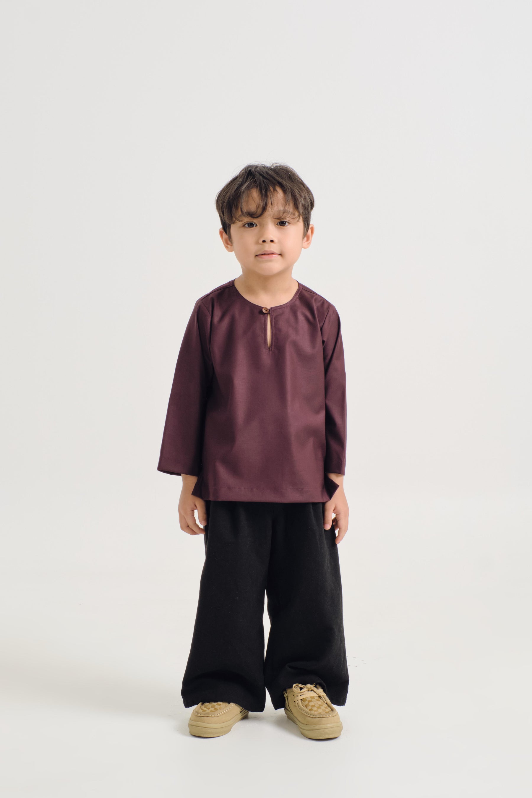 Patawali Boys Top - Plum