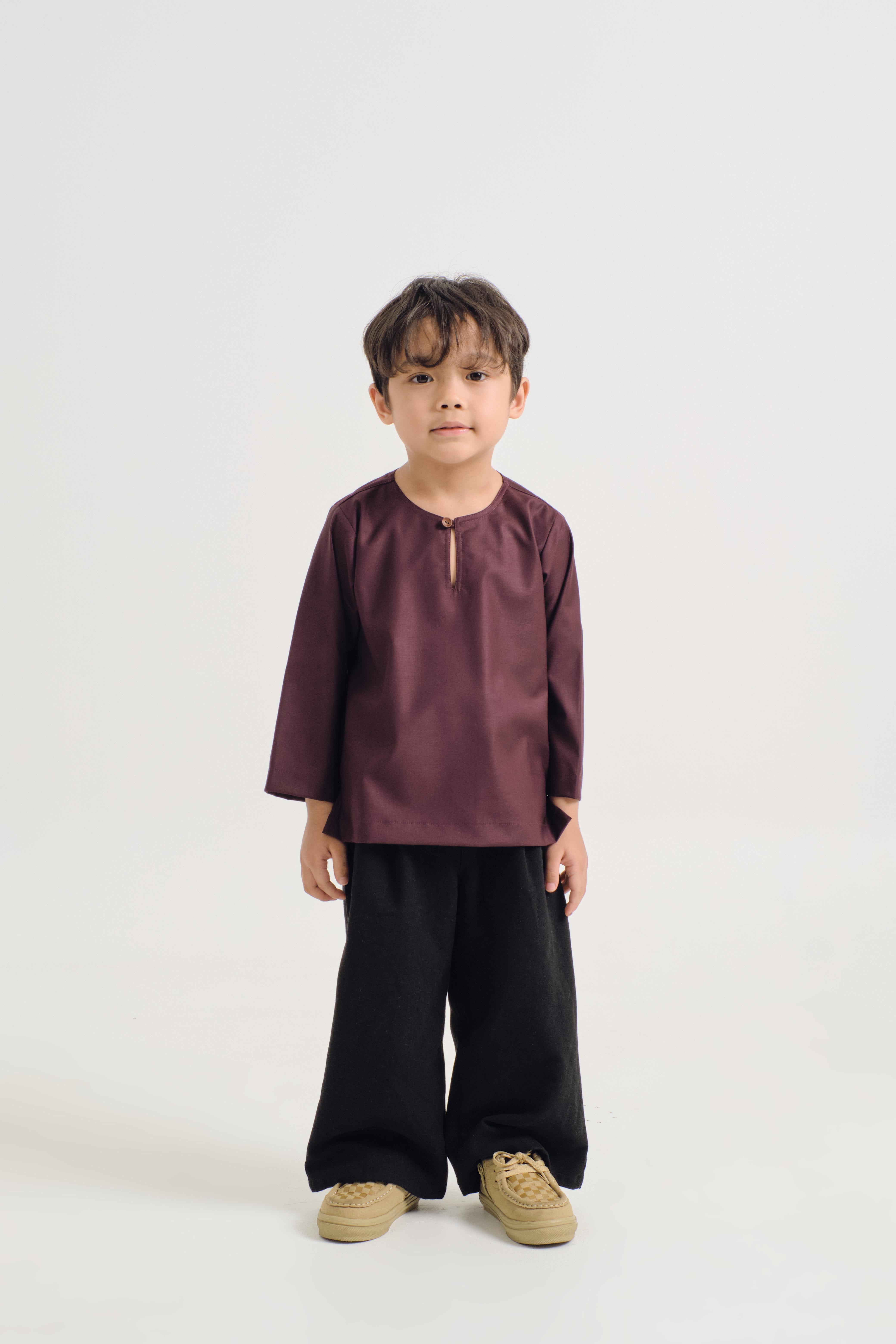 Patawali Boys Top - Plum