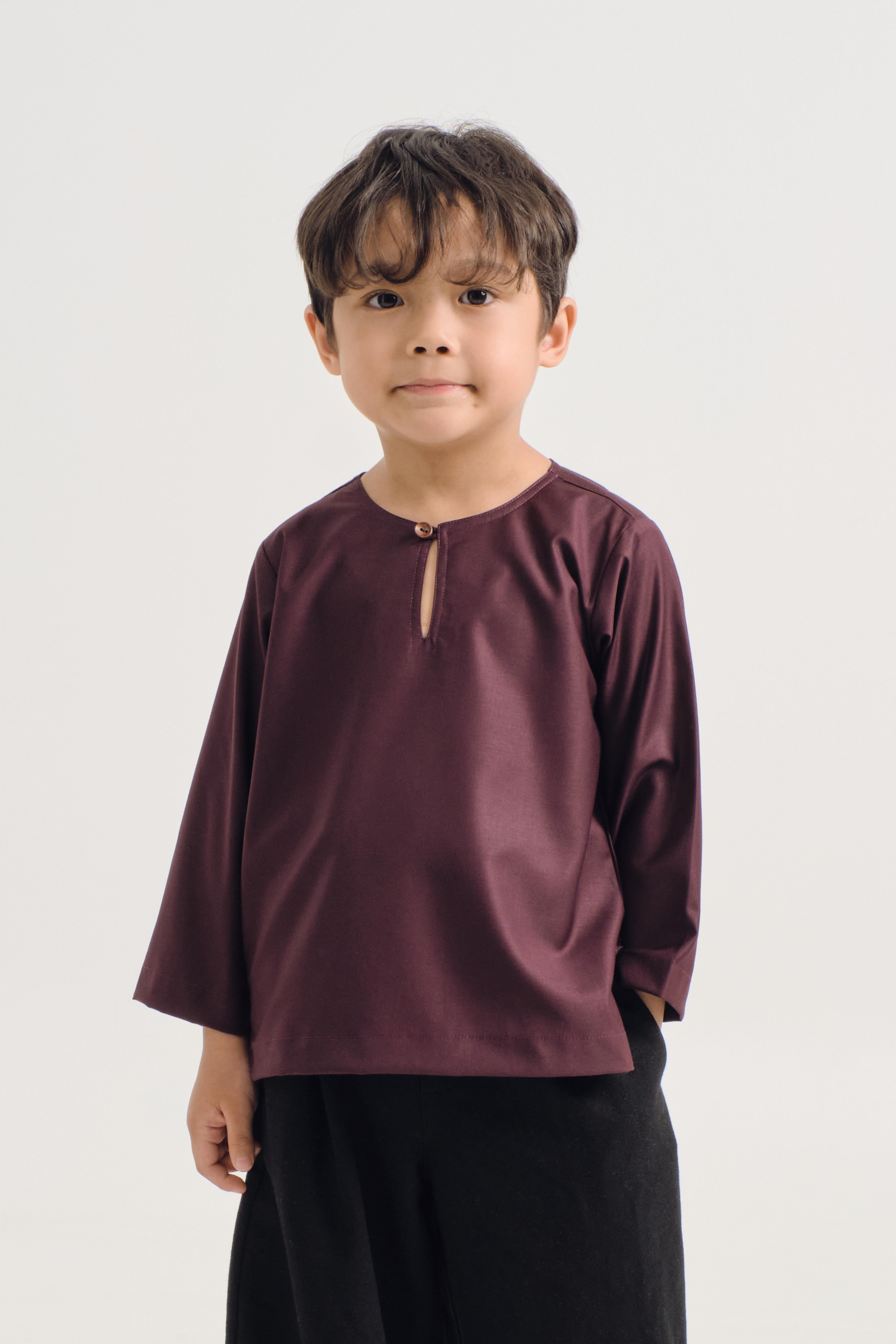 Patawali Boys Top - Plum