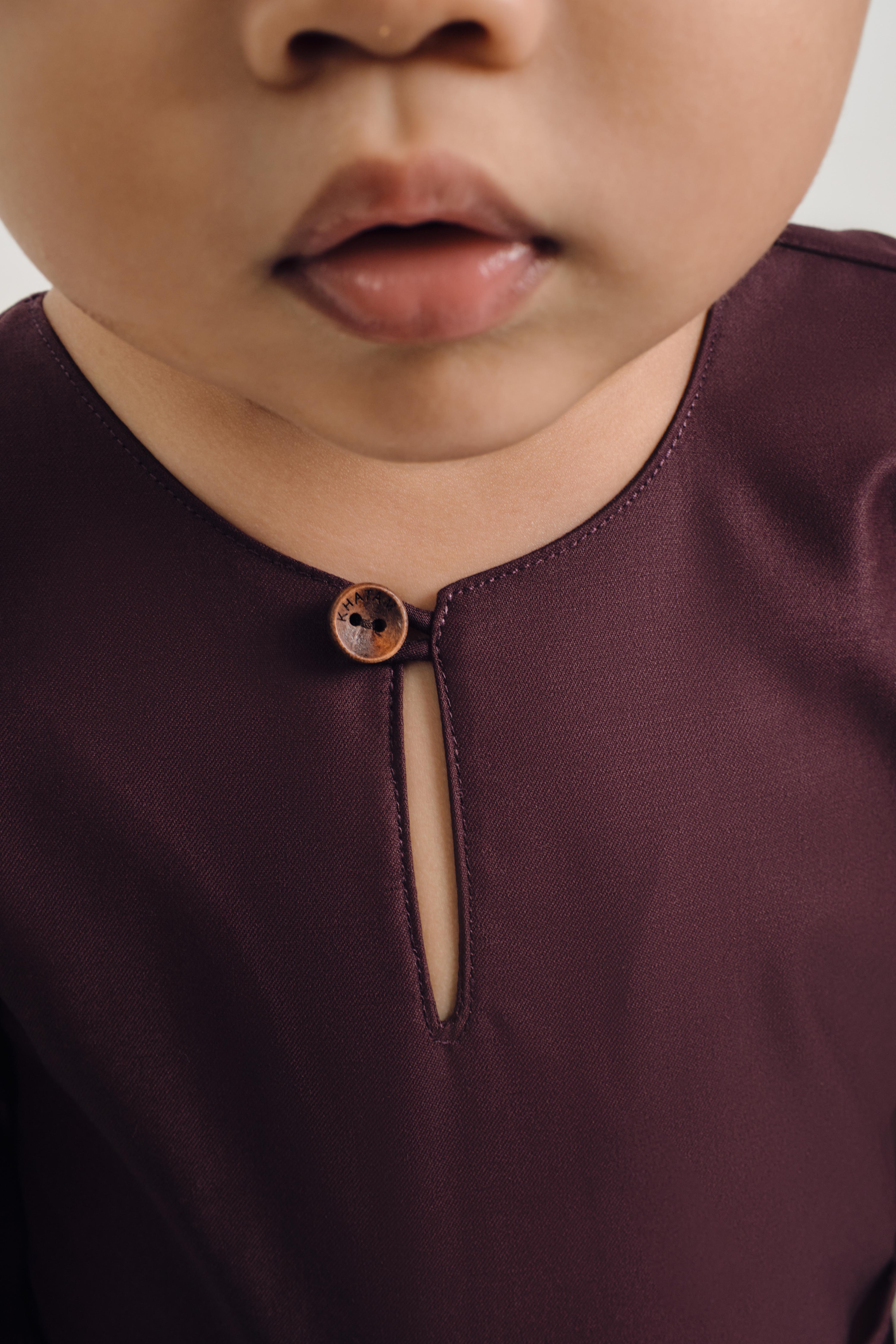 Patawali Baby Boys Baju Melayu Teluk Belanga - Plum