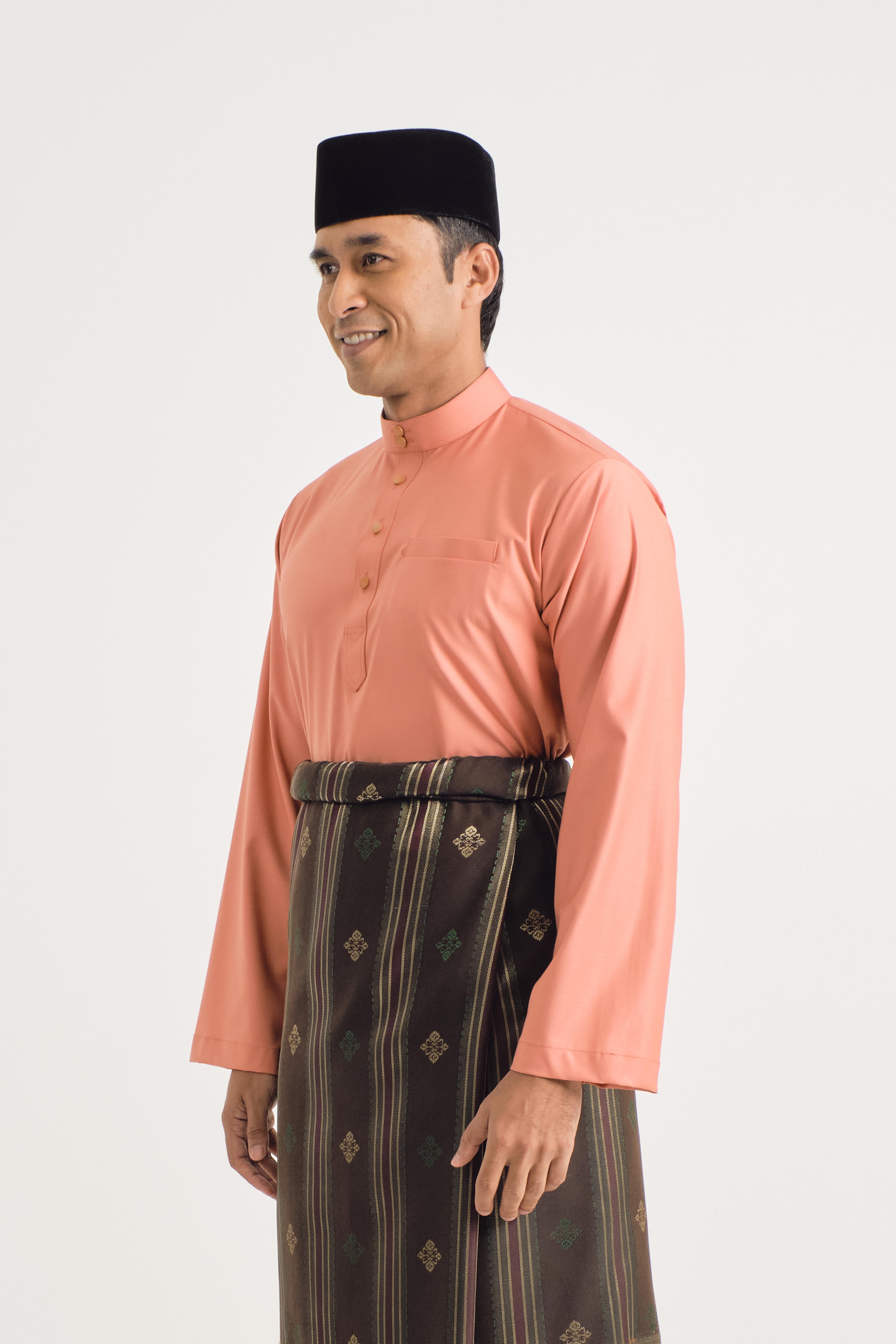 Patawali Baju Melayu Cekak Musang - Pumpkin