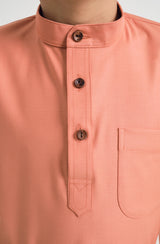 Patawali Boys Baju Melayu Cekak Musang - Pumpkin