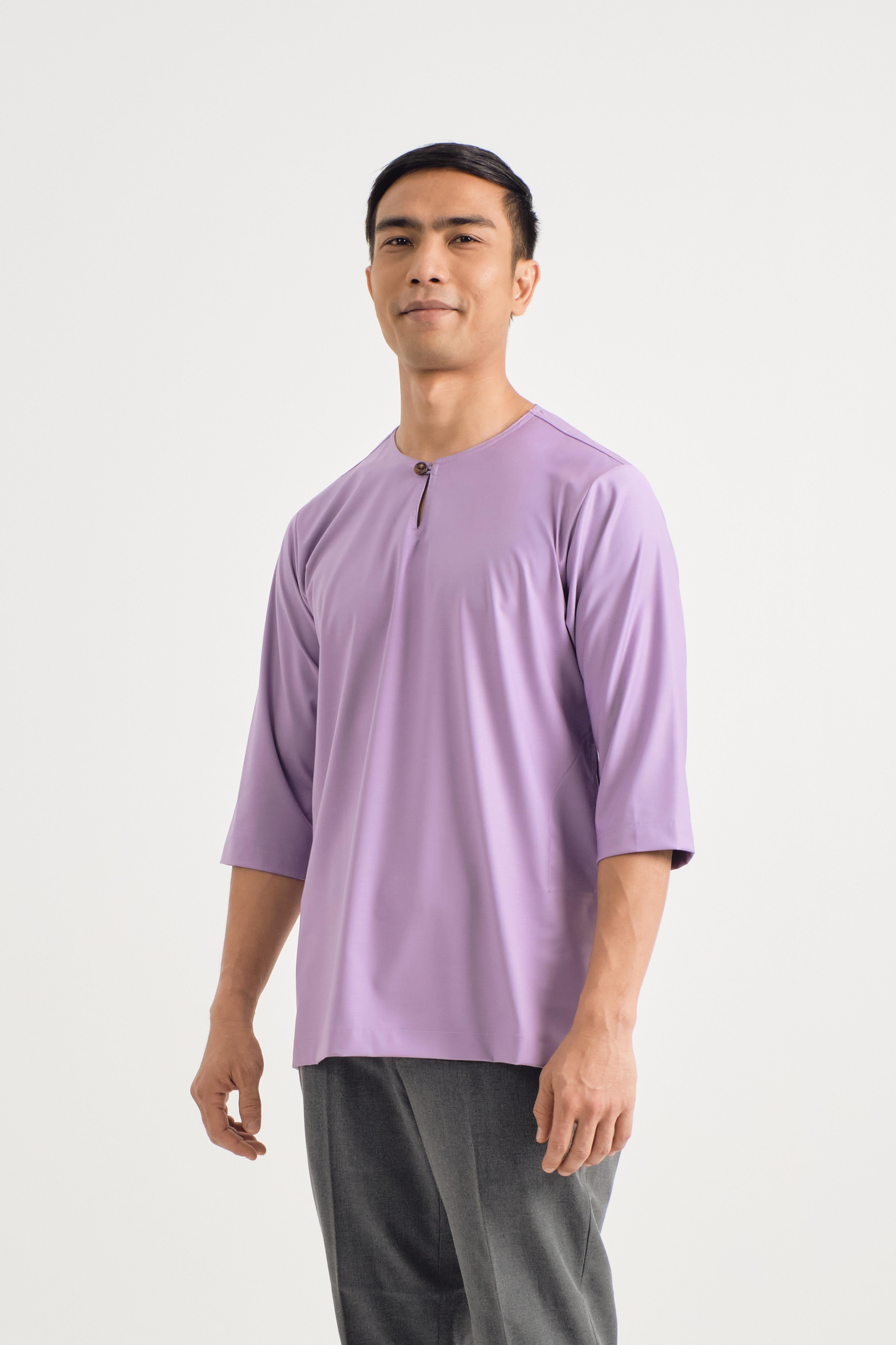 Patawali Three Quarter Sleeve Top - Purple