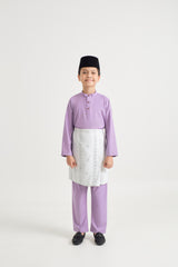 Patawali Boys Baju Melayu Cekak Musang - Purple