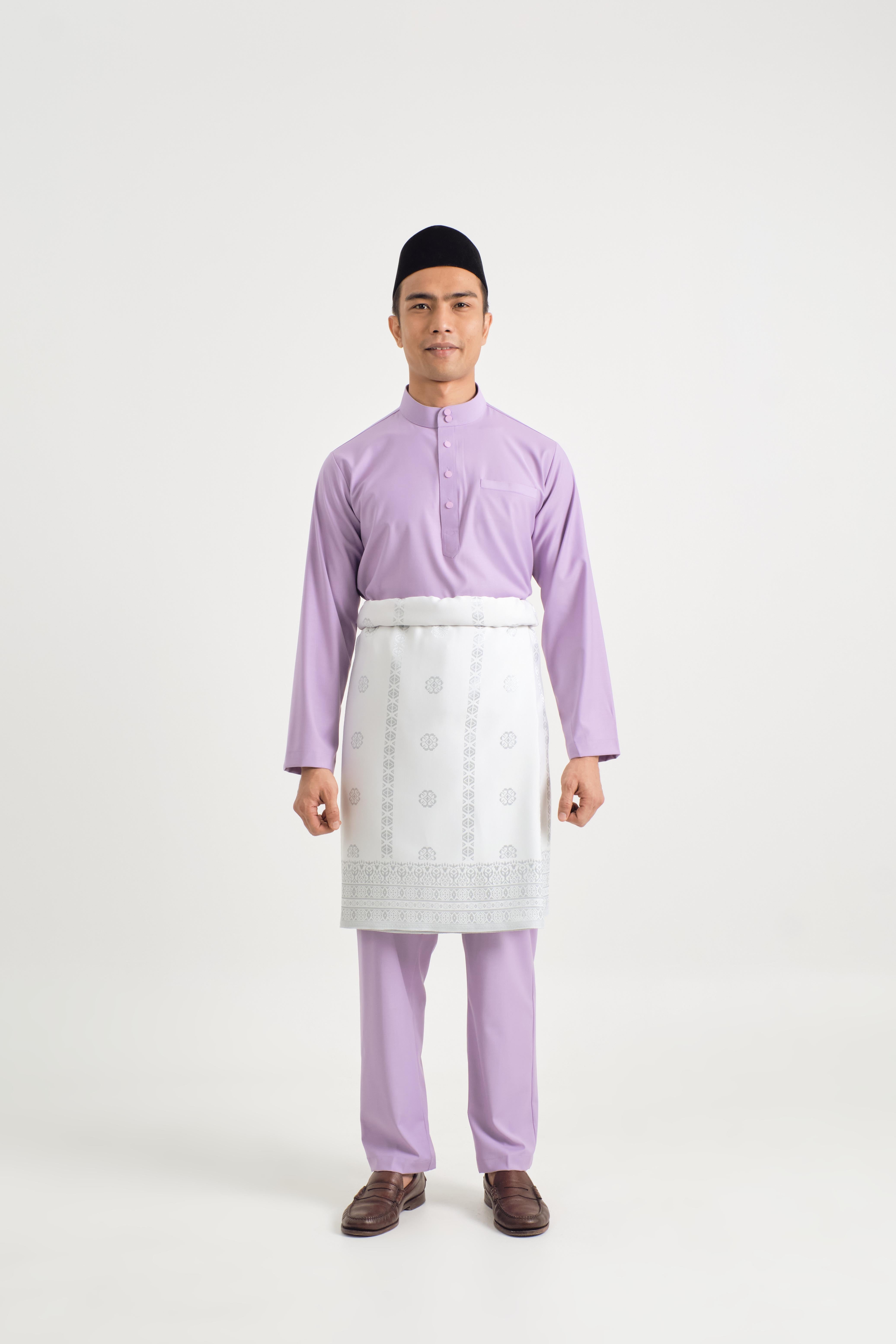 Patawali Baju Melayu Cekak Musang - Purple