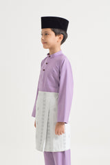 Patawali Boys Baju Melayu Cekak Musang - Purple