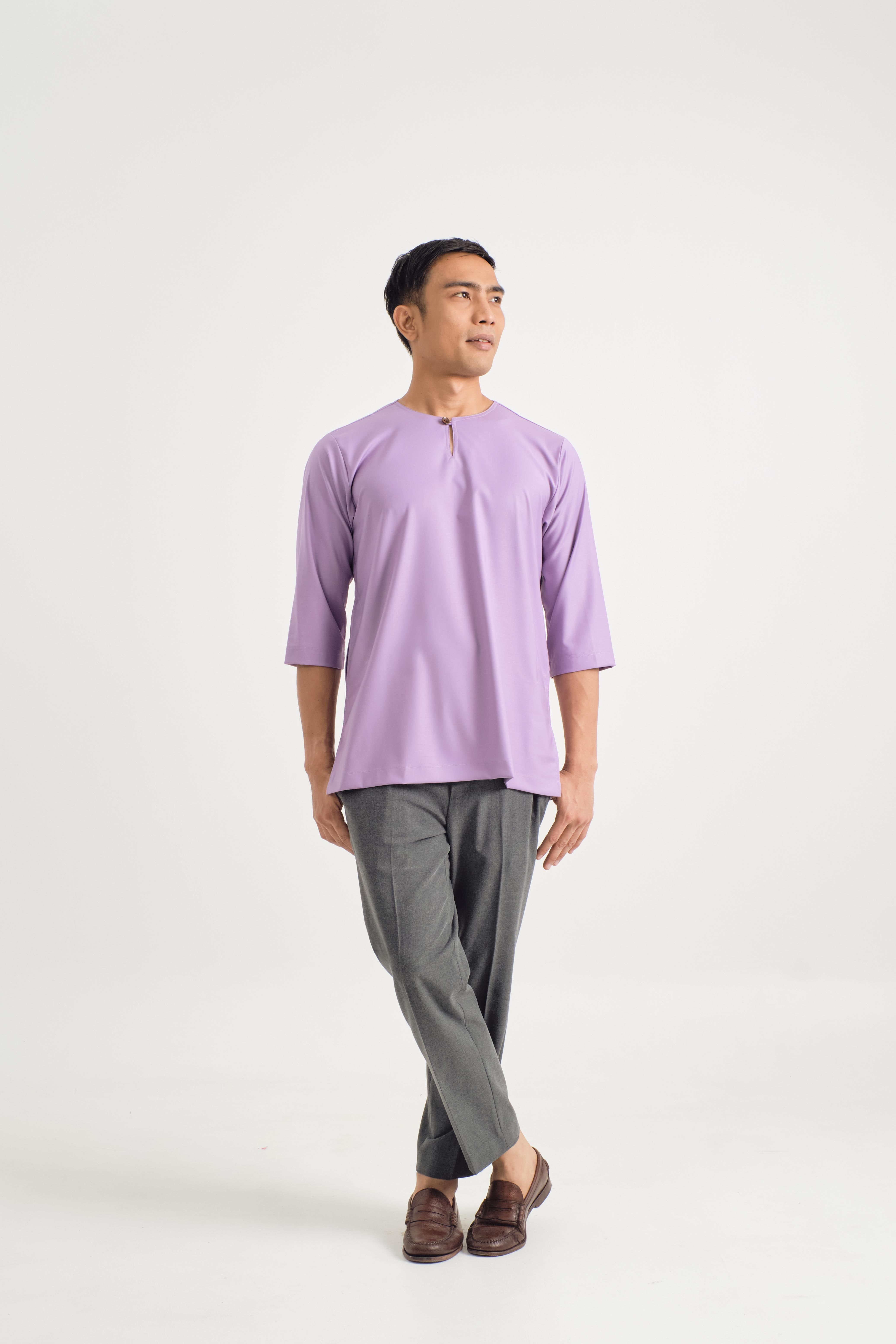 Patawali Three Quarter Sleeve Top - Purple