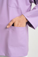 Patawali Classic Fit Baju Melayu Teluk Belanga - Purple