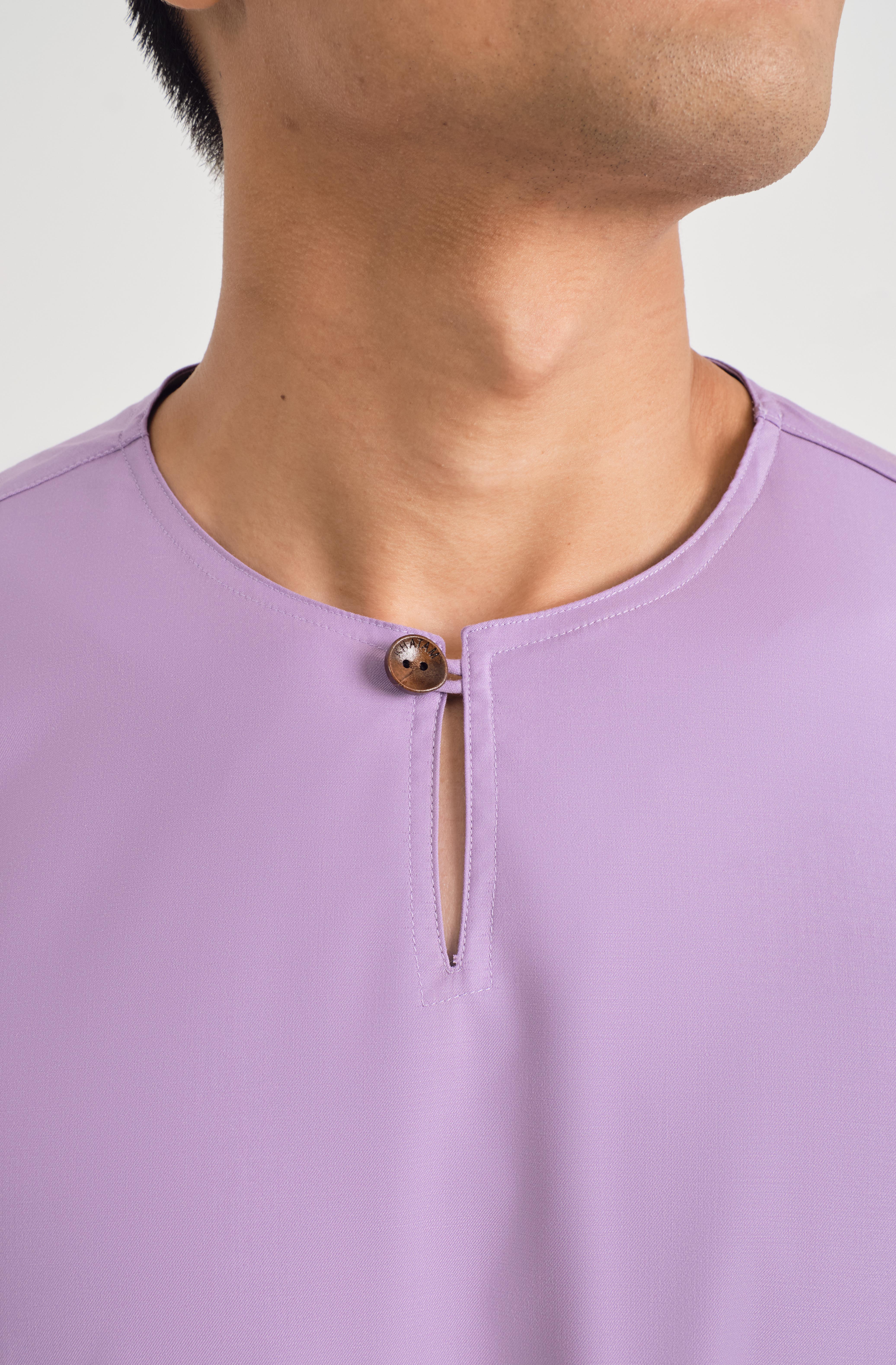 Patawali Three Quarter Sleeve Top - Purple