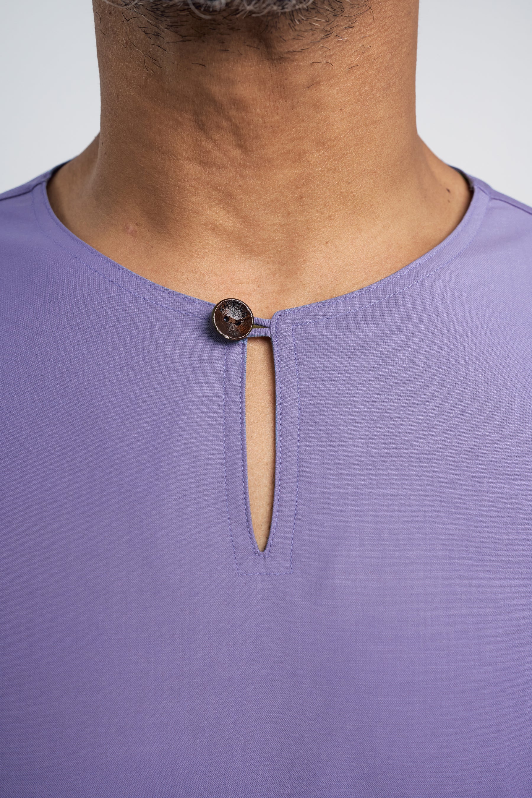 Patawali Modern Fit Baju Melayu Teluk Belanga - Purple Yam