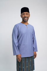 Patawali Modern Fit Baju Melayu Teluk Belanga - Purple Yam