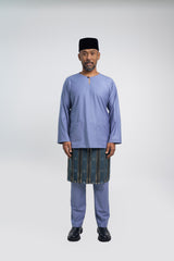 Patawali Modern Fit Baju Melayu Teluk Belanga - Purple Yam