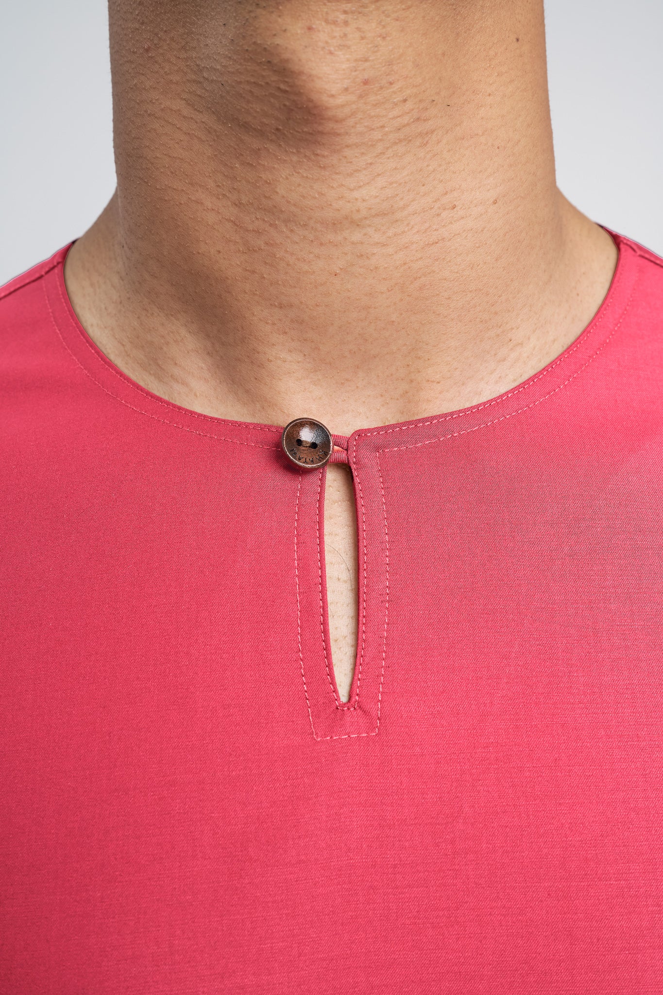 Patawali Modern Fit Baju Melayu Teluk Belanga - Rose Red