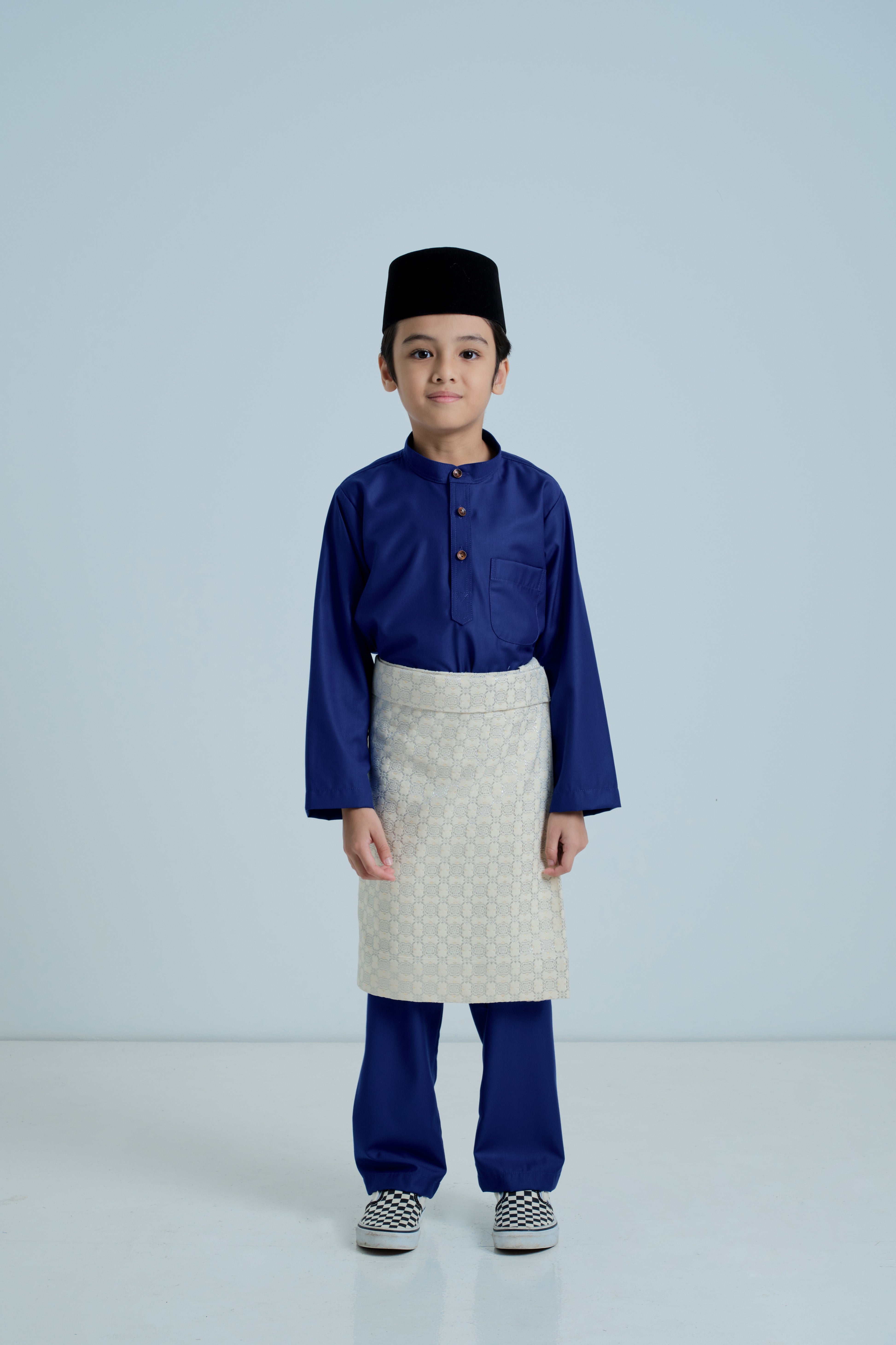 MELINTASI WAKTU - Patawali Boys Baju Melayu Cekak Musang - Royal Blue