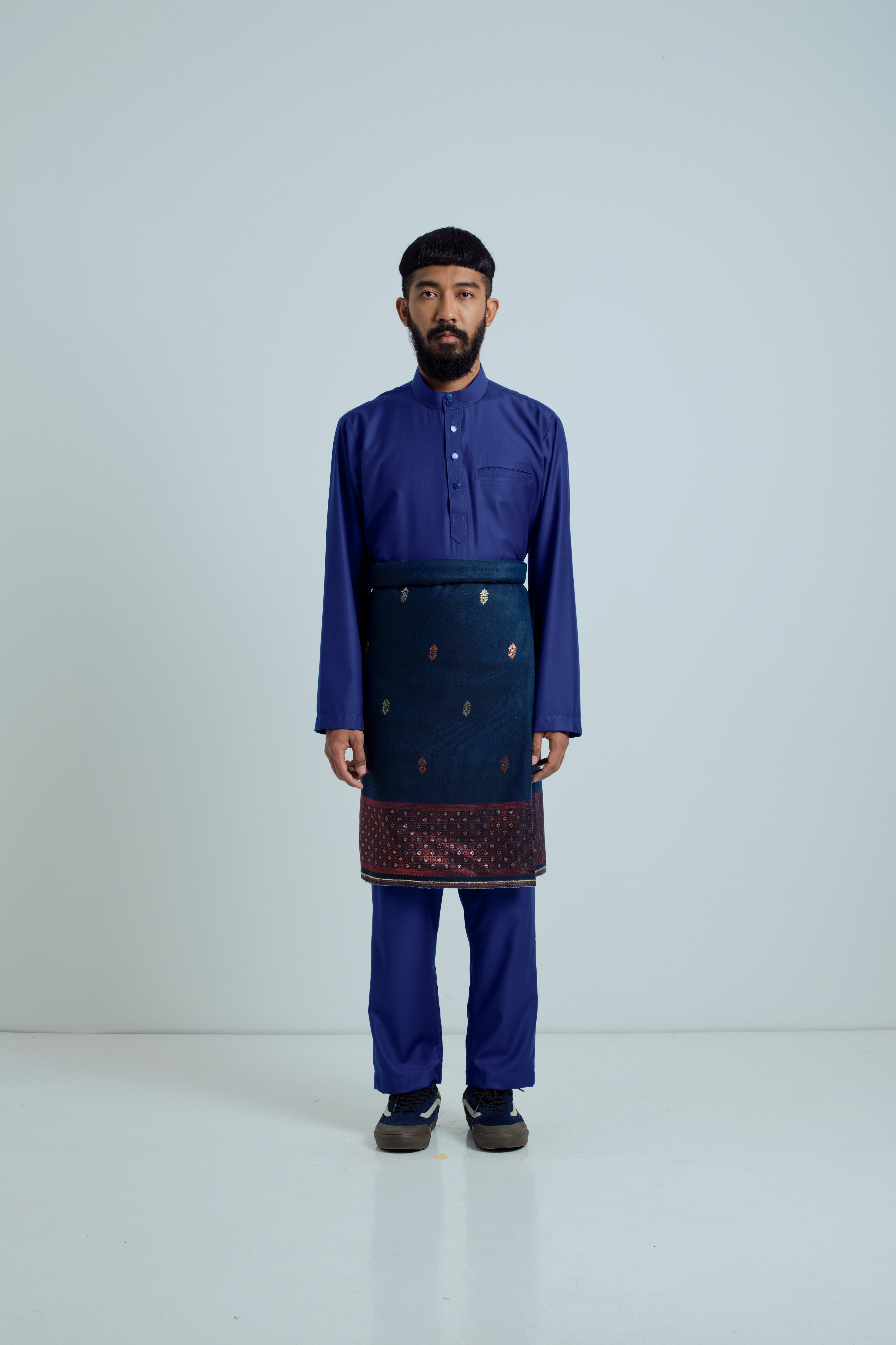 Patawali Baju Melayu Cekak Musang - Royal Blue