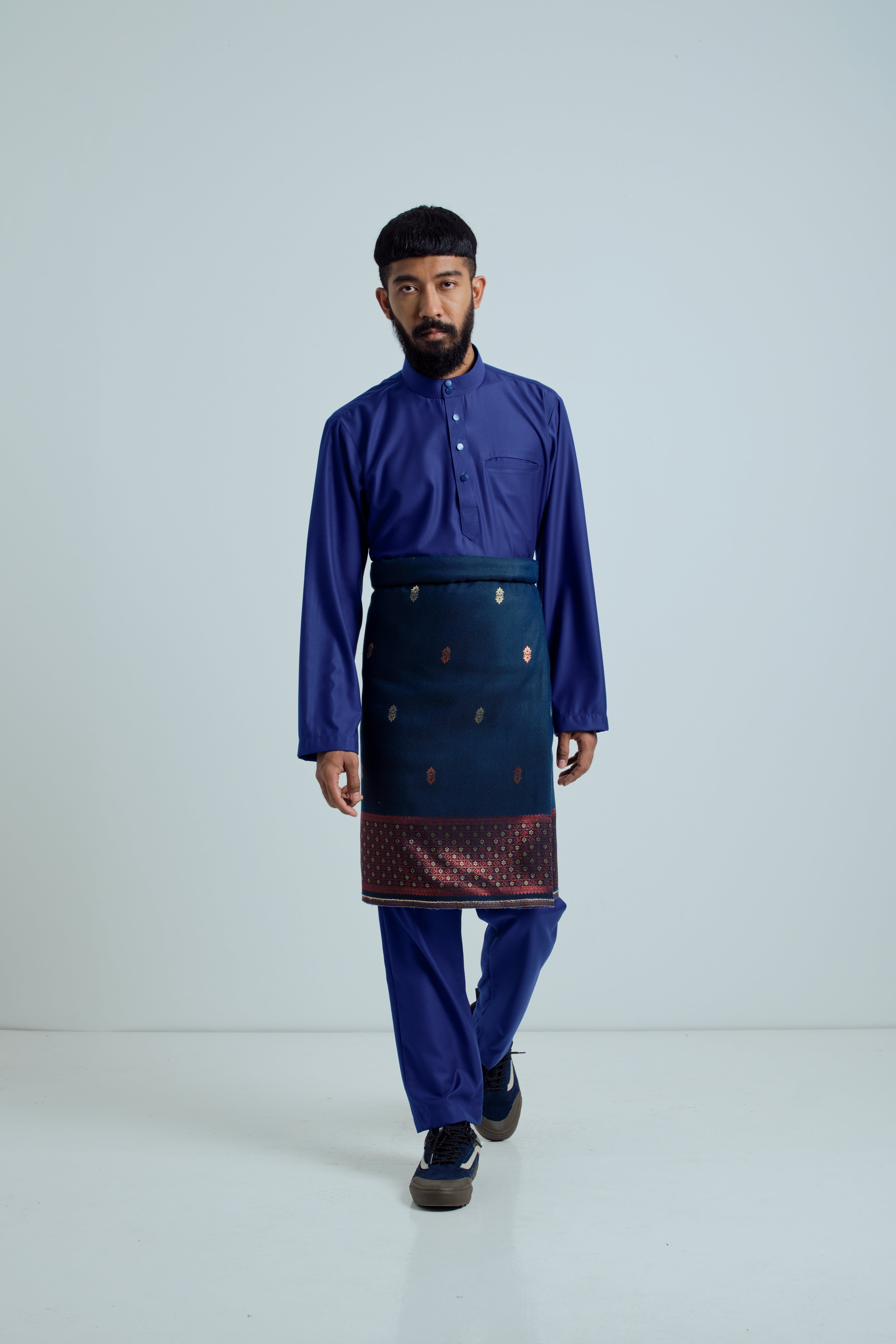 Patawali Baju Melayu Cekak Musang - Royal Blue