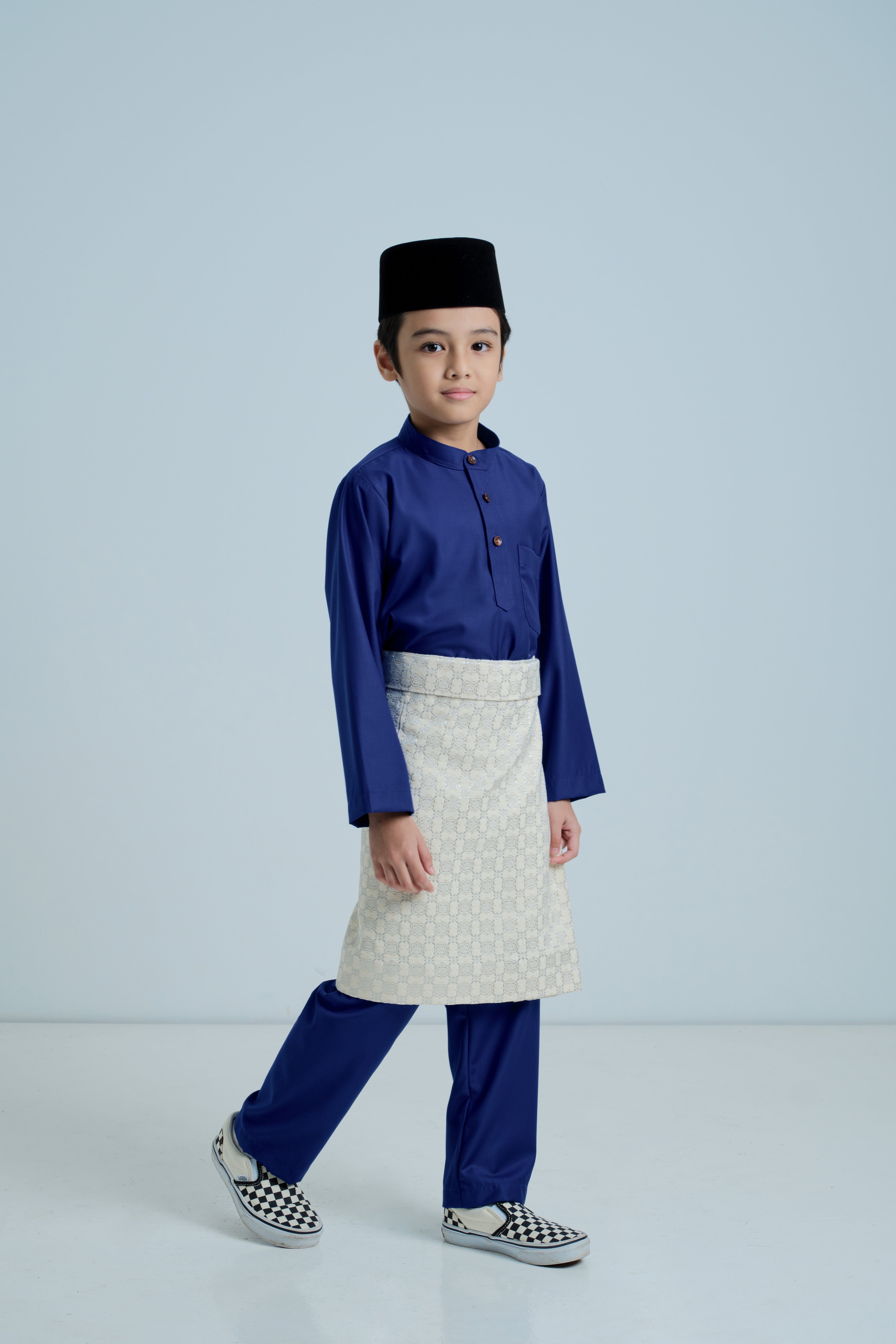 Patawali Boys Baju Melayu Cekak Musang - Royal Blue