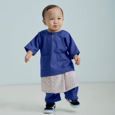 Patawali Baby Boys Baju Melayu Teluk Belanga - Royal Blue