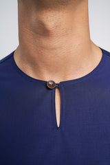 Patawali Modern Fit Baju Melayu Teluk Belanga - Royal Blue