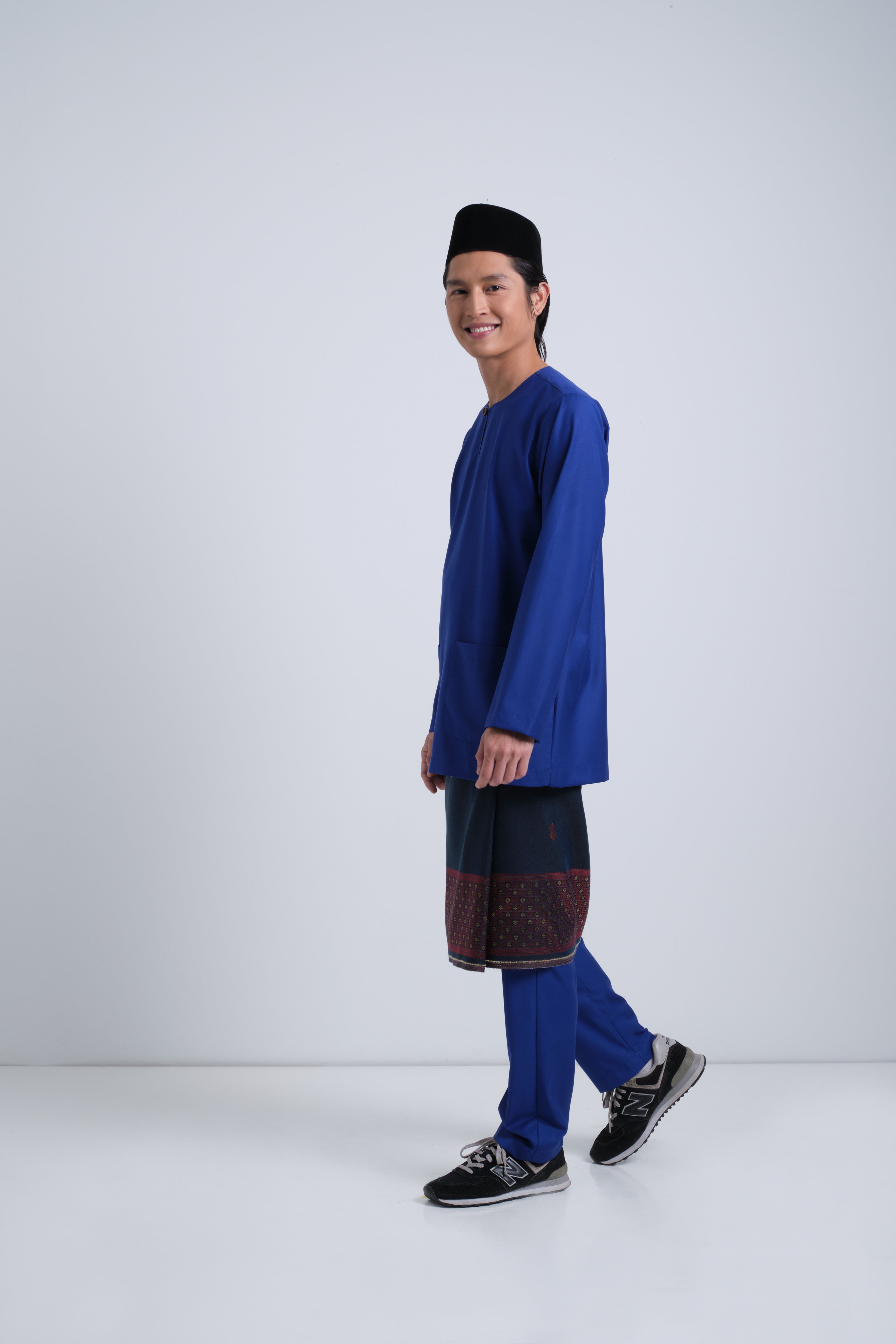 Patawali Modern Fit Baju Melayu Teluk Belanga - Royal Blue