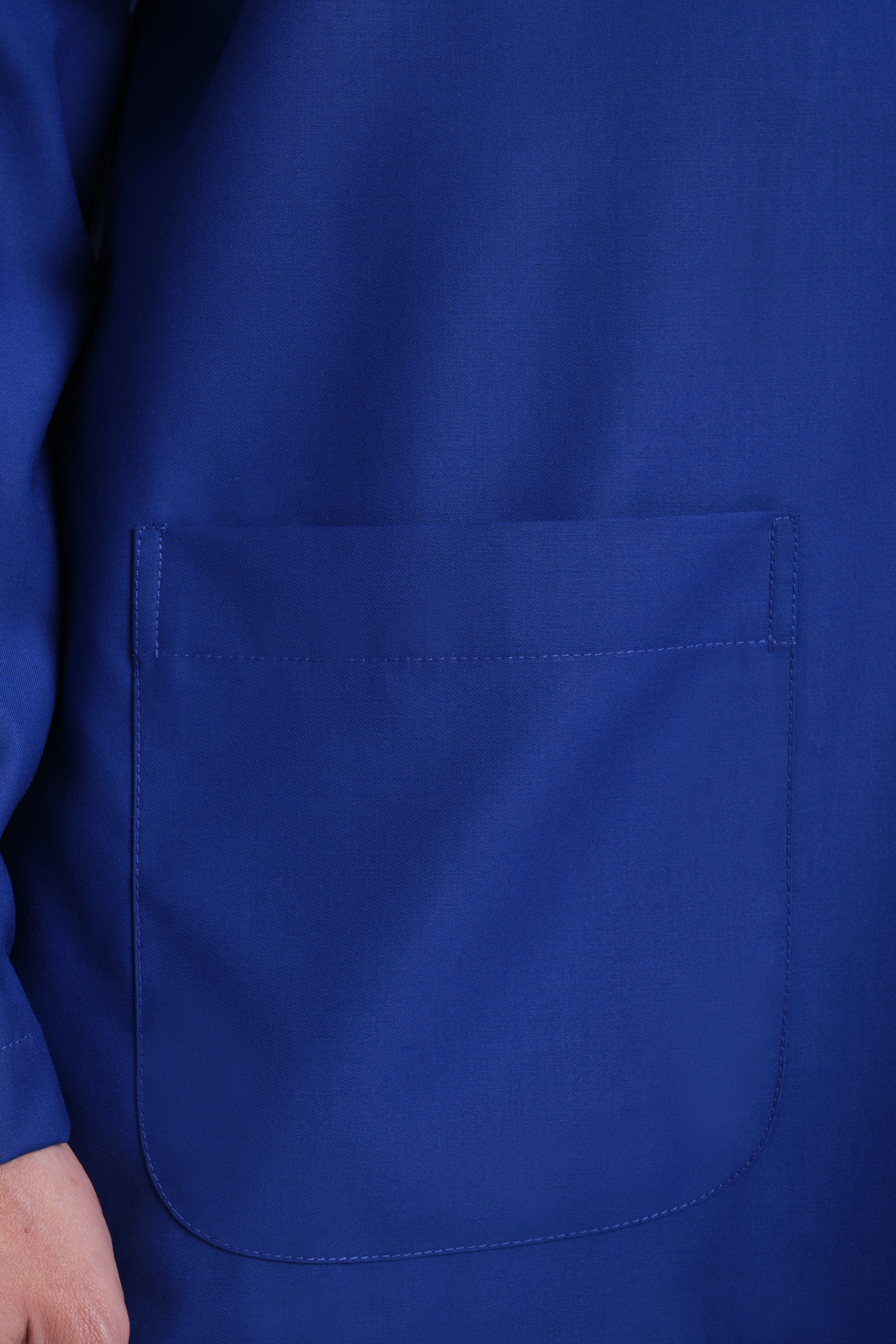 Patawali Modern Fit Baju Melayu Teluk Belanga - Royal Blue