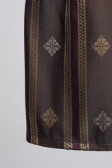 Boys Samping Galur Kelopak - Coklat Merah