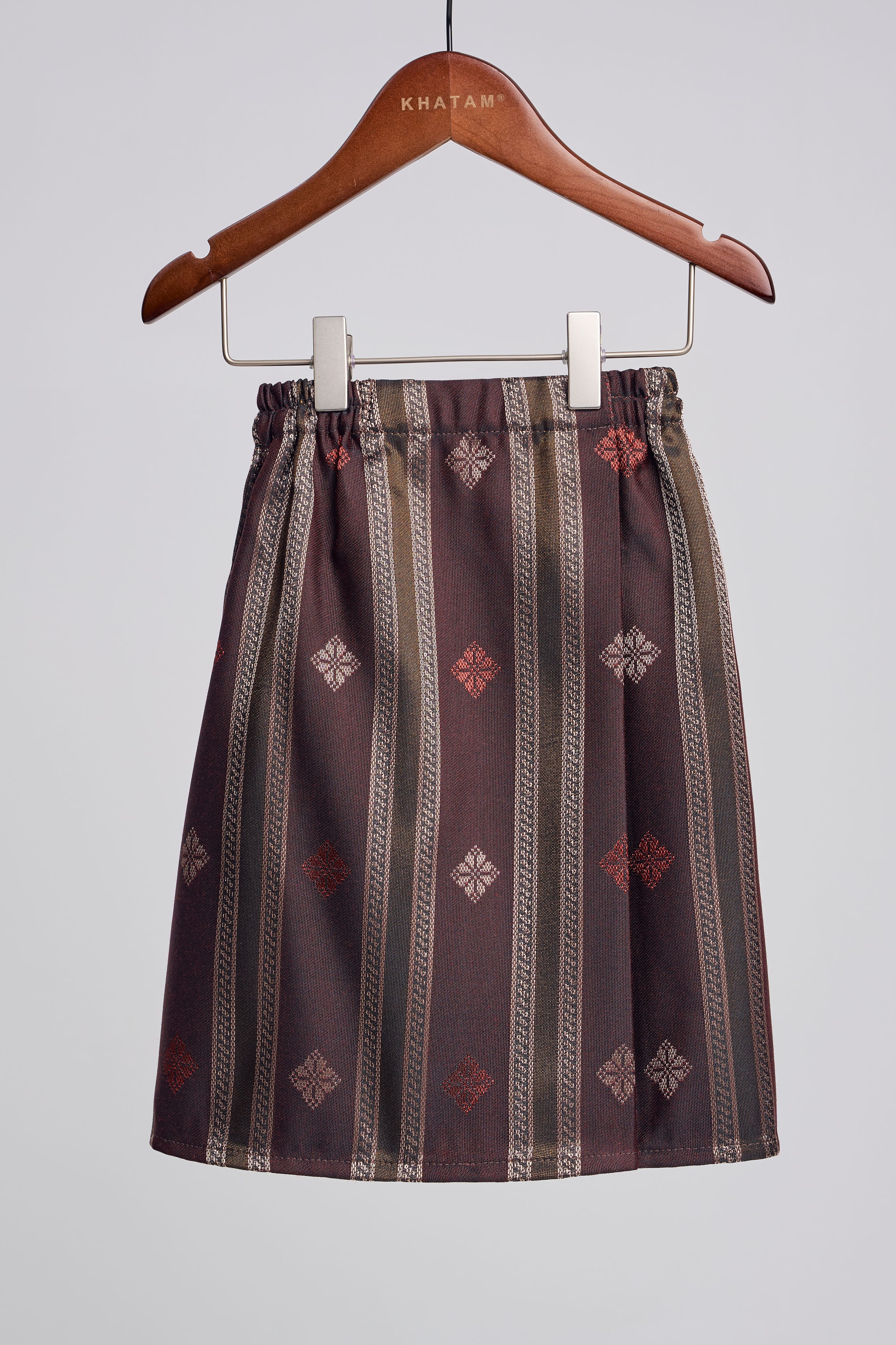 Boys Samping Galur Kelopak - Merah Perang