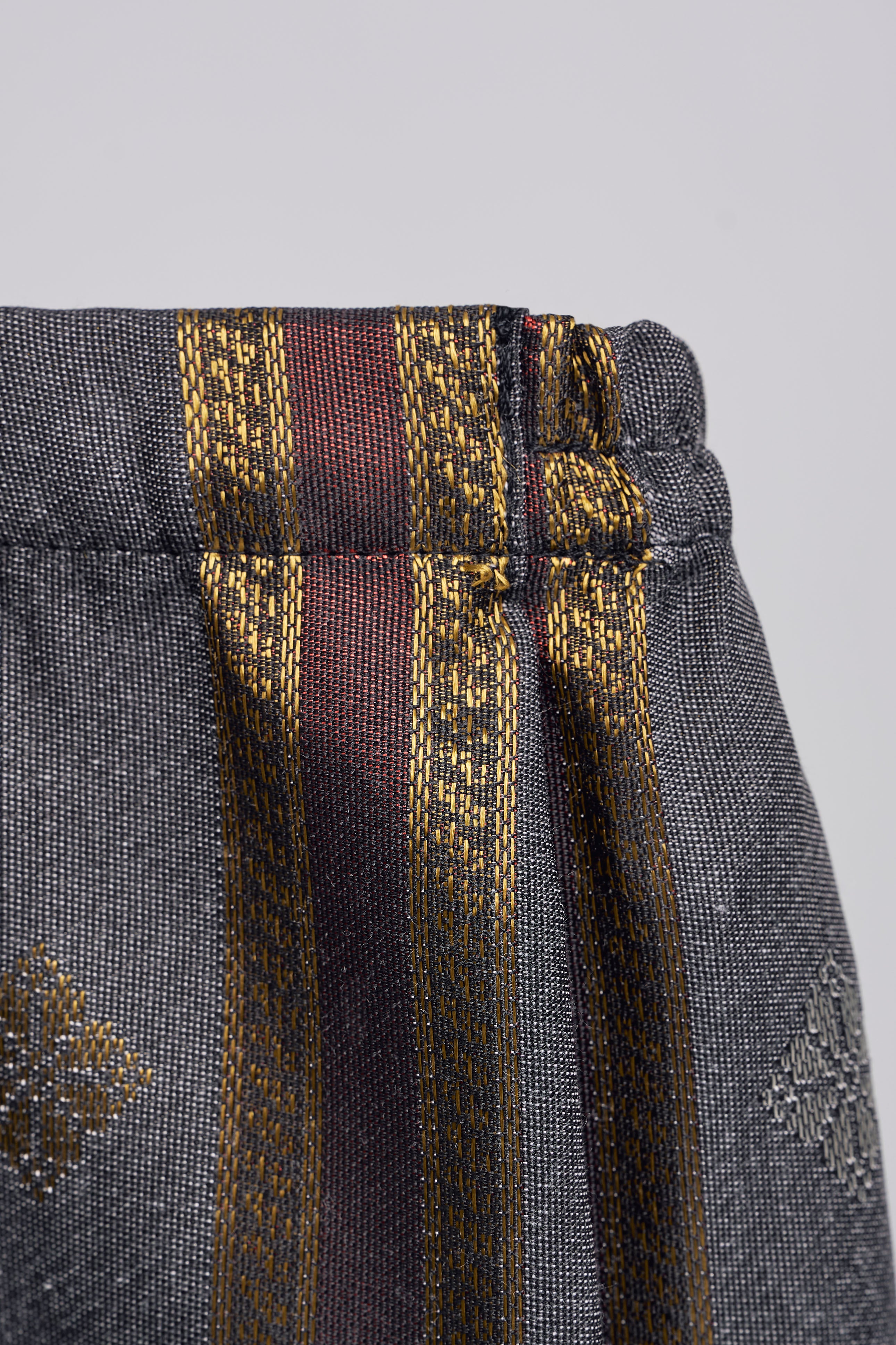 Boys Samping Galur Kelopak - Kelabu Merah