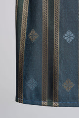 Boys Samping Galur Kelopak - Biru Hijau