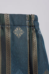 Boys Samping Galur Kelopak - Biru Hijau