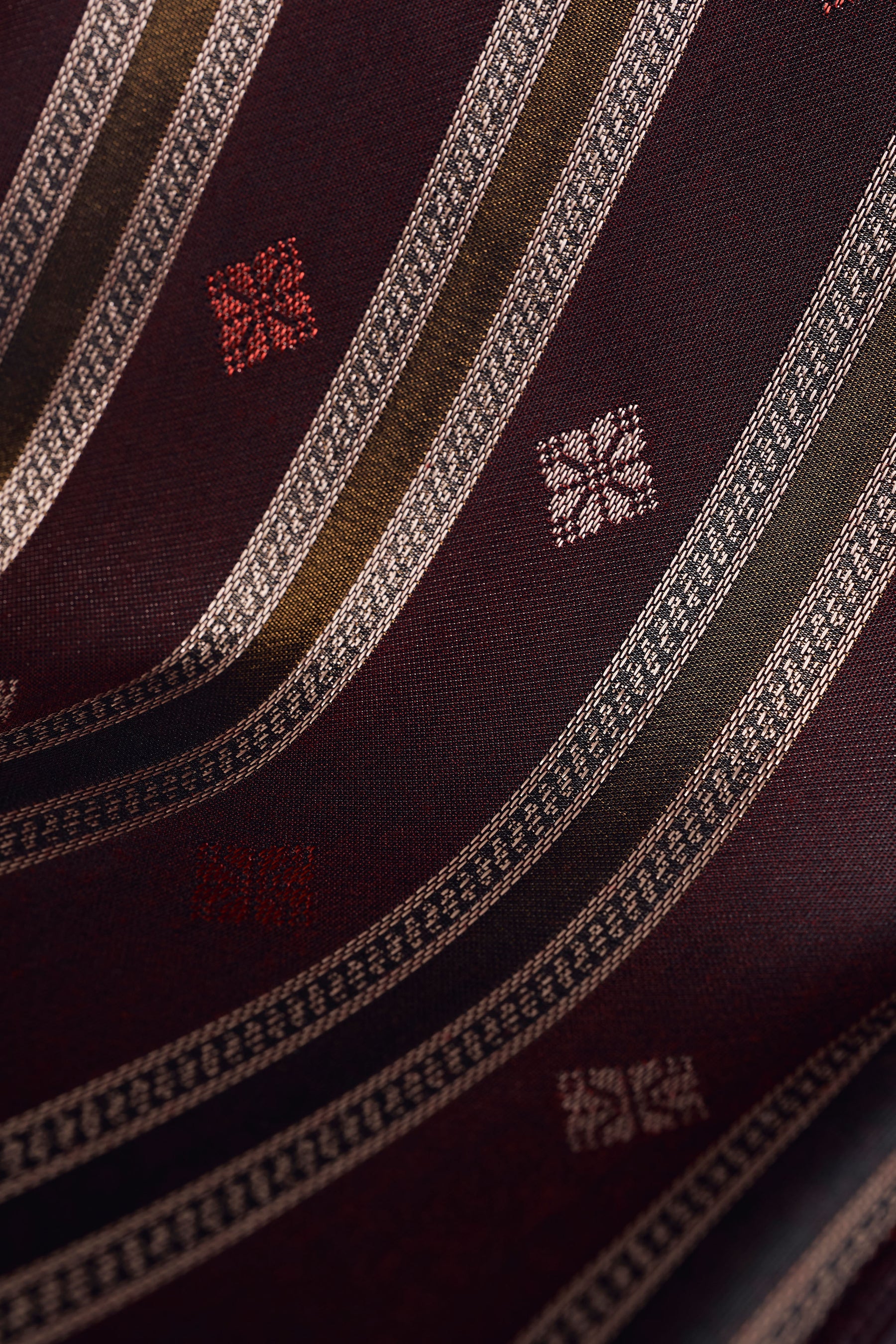 Boys Samping Galur Kelopak - Merah Perang