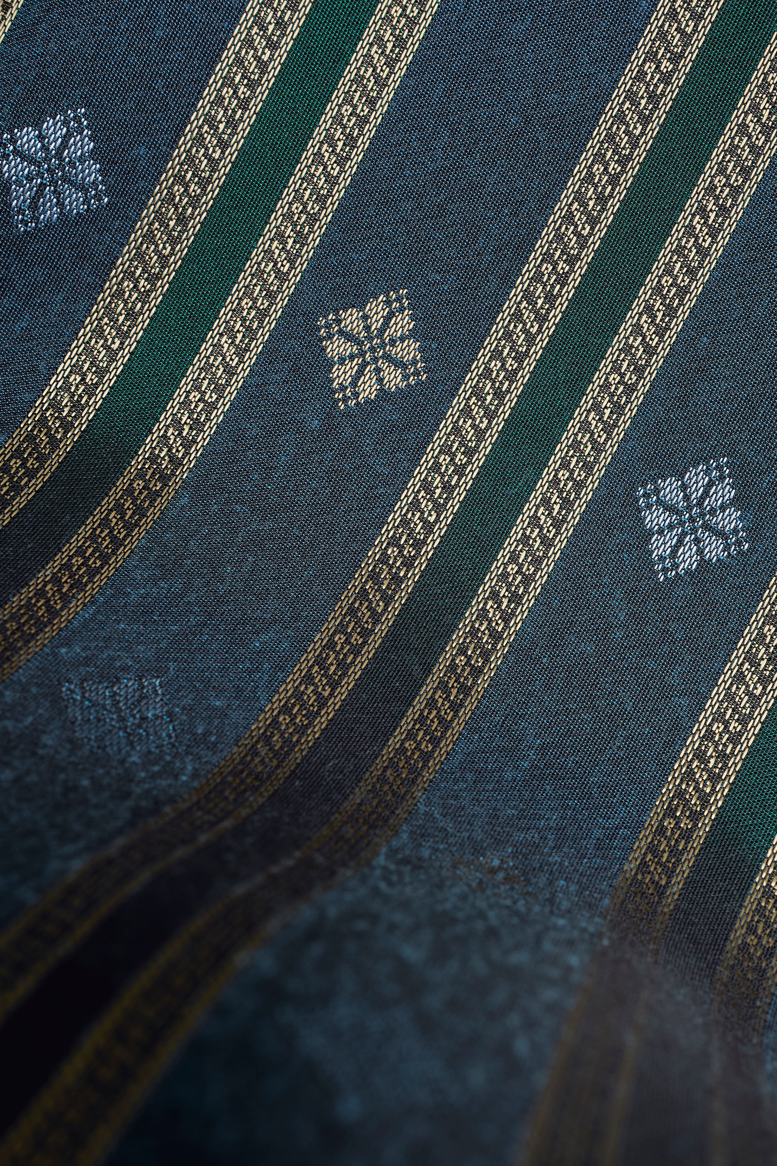 Boys Samping Galur Kelopak - Biru Hijau