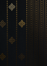 Samping Galur Melur - Hitam