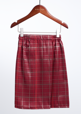 Boys Samping Larik Kekisi - Merah Hati