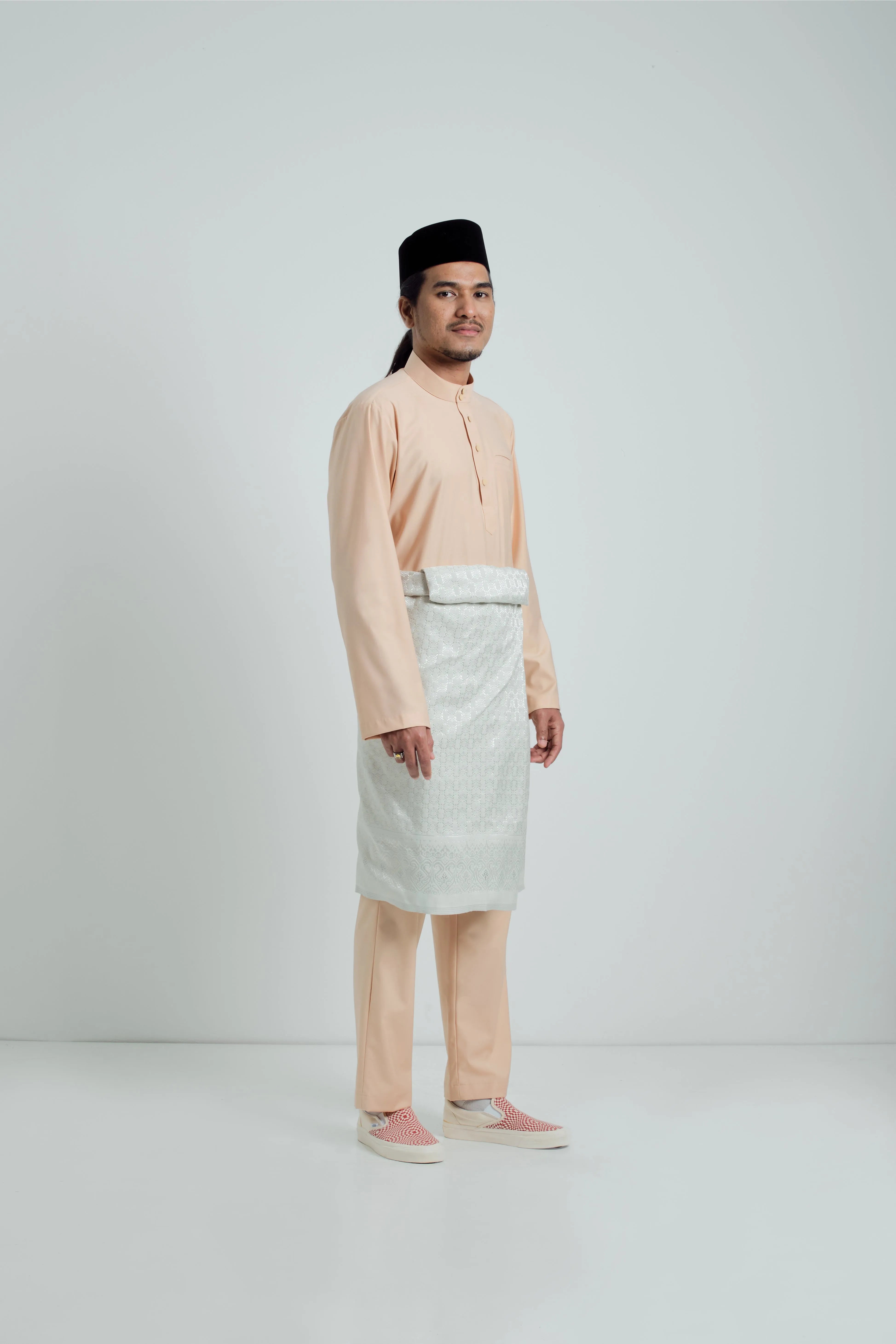 Patawali Baju Melayu Cekak Musang - Sandy Brown