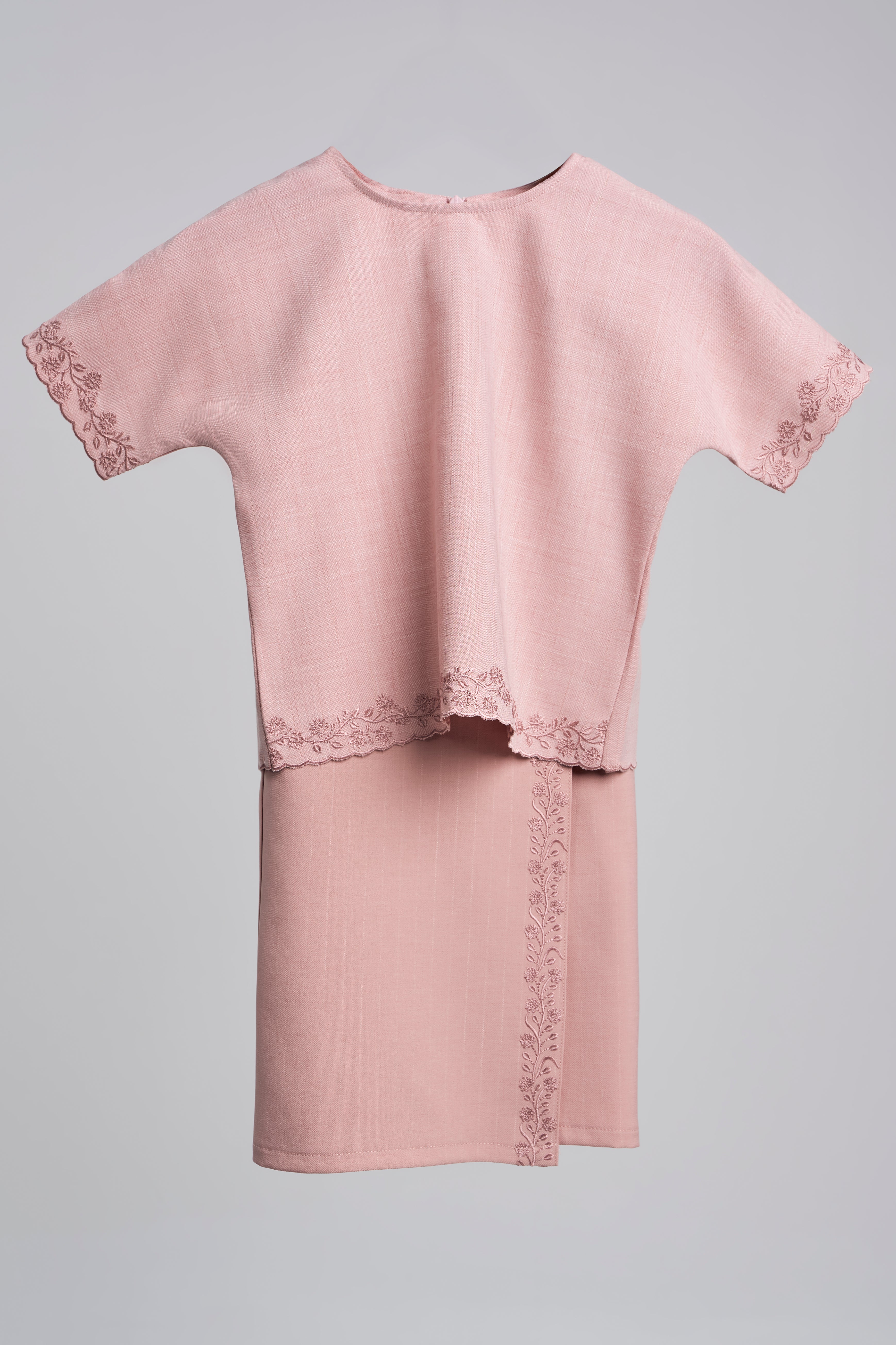 Setanjong Baby Girl Baju Kurung - Pink