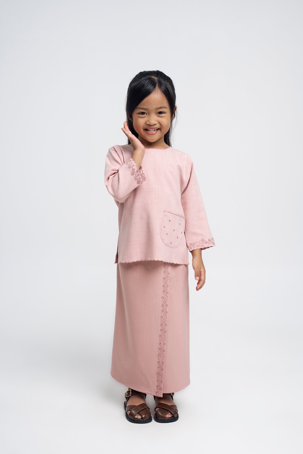 Setanjong Girls Baju Kurung - Pink