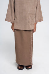 Setanjong Girls Baju Kurung - Brown