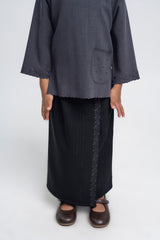 Setanjong Girls Baju Kurung - Black