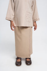 Setanjong Girls Baju Kurung - Beige