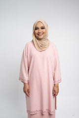 Setanjong Kurung Labuh - Pink