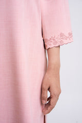 Setanjong Kurung Labuh - Pink
