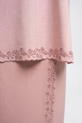 Setanjong Kurung Labuh - Pink