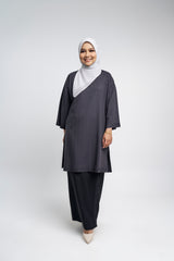 Setanjong Kurung Labuh  -  Black