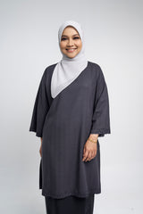 Setanjong Kurung Labuh  -  Black