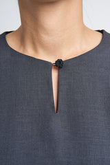 Setanjong Kurung Labuh  -  Black