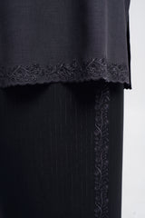 Setanjong Kurung Labuh  -  Black