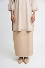 Setanjong Kurung Labuh  -  Beige